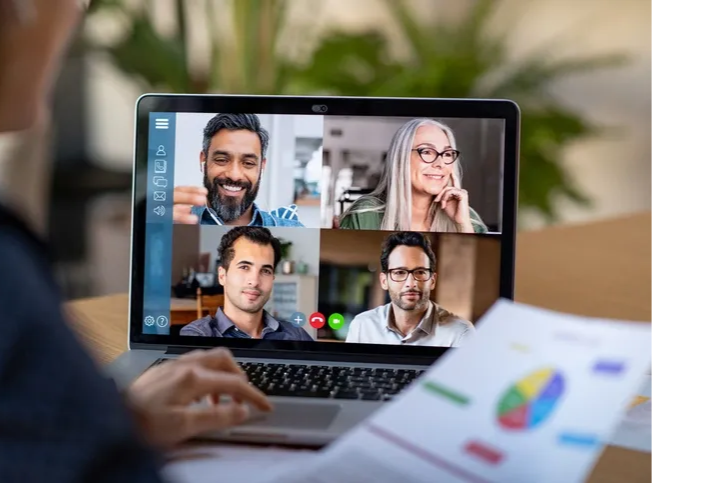 Team collaboration via video call